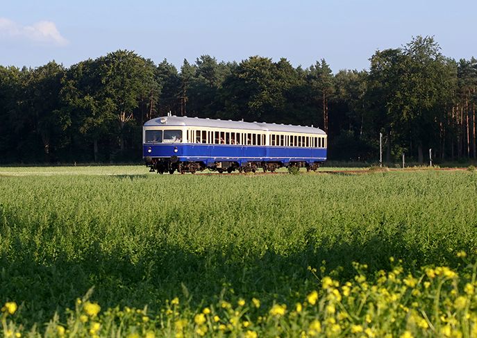 Bahnverkehr zum Brokser Heiratsmarkt - Aufnahme bei Hassel, 26.08.2024