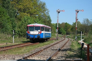 Am 1. Mai 2009 verabschiedete die Prignitzer Eisenbahn ihren letzten betriebsfähigen Schienenbus 