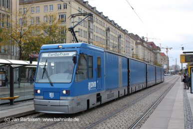 Güterverkehr mit der Straßenbahn: Die Dresdner 