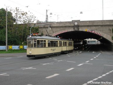Am Sonntag dem 16.05.2010 konnte Wagennummer 111 der Freunde Nürnberg-Fürther Straßenbahn e.V. in der Scheuerlstraße aufgenommen werden
