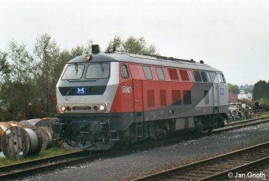Am 16.10.2010 wurde die an die Graz-Köflacher-Eisenbahn vermietete 218 256 bei Rangierarbeiten in Lieboch im Bild festgehalten.